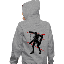 Load image into Gallery viewer, Shirts Zippered Hoodies, Unisex / Small / Sports Grey Crimson Chainsaw