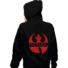 Load image into Gallery viewer, Daily_Deal_Shirts Zippered Hoodies, Unisex / Small / Black Re-Bel