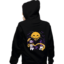 Load image into Gallery viewer, Daily_Deal_Shirts Zippered Hoodies, Unisex / Small / Black Magical Halloween Moon