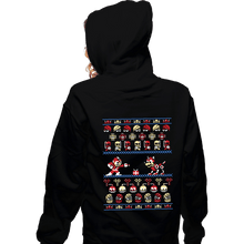 Load image into Gallery viewer, Shirts Zippered Hoodies, Unisex / Small / Black Christmas Man
