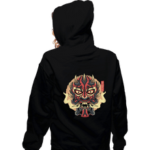Load image into Gallery viewer, Shirts Zippered Hoodies, Unisex / Small / Black Nightbrother Oni Mask