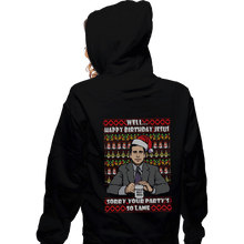 Load image into Gallery viewer, Shirts Zippered Hoodies, Unisex / Small / Black Lame Party