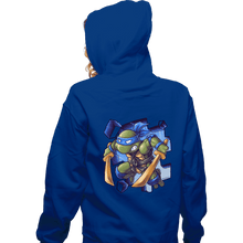 Load image into Gallery viewer, Daily_Deal_Shirts Zippered Hoodies, Unisex / Small / Royal Blue Toy Leo
