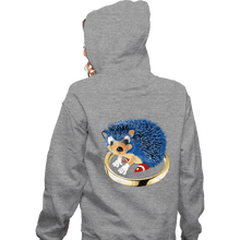 Load image into Gallery viewer, Secret_Shirts Zippered Hoodies, Unisex / Small / Sports Grey The Fastest Hedgehog