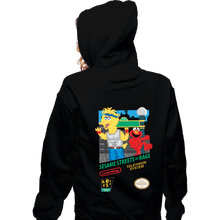 Load image into Gallery viewer, Secret_Shirts Zippered Hoodies, Unisex / Small / Black Sesame Streets of Rage