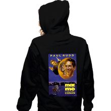 Load image into Gallery viewer, Daily_Deal_Shirts Zippered Hoodies, Unisex / Small / Black Mac And Me And Conan