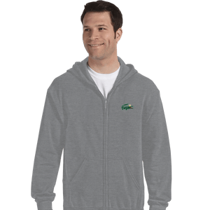 Shirts Zippered Hoodies, Unisex / Small / Sports Grey Mischievous Logo