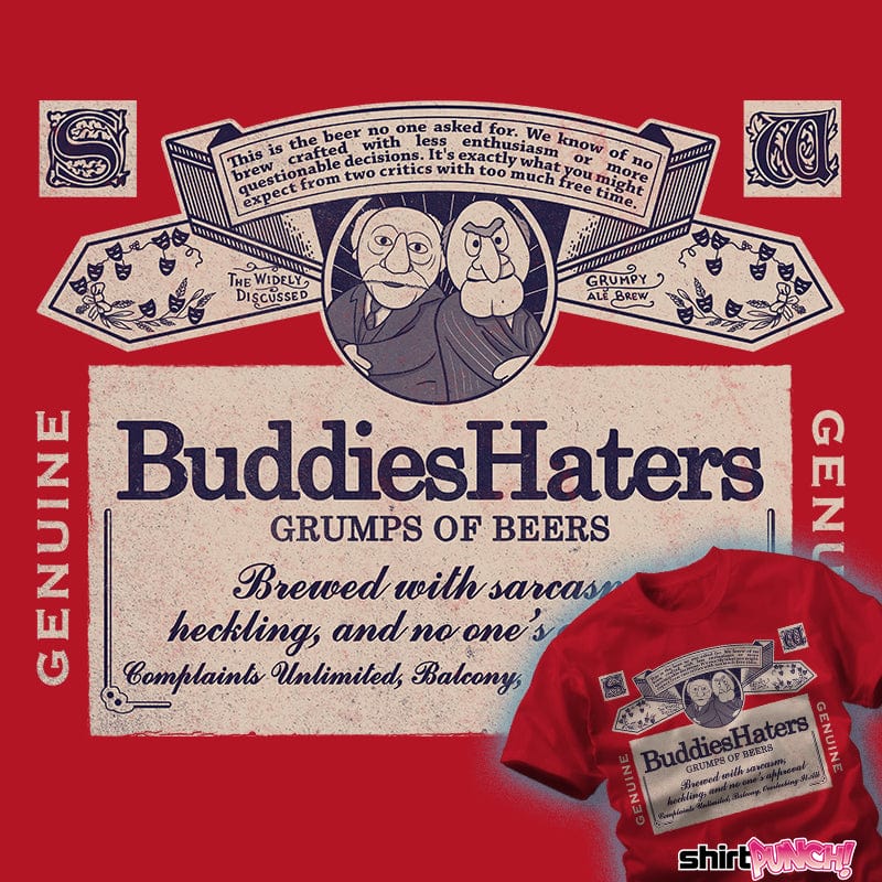 Daily_Deal_Shirts Buddies Haters Buddies Haters