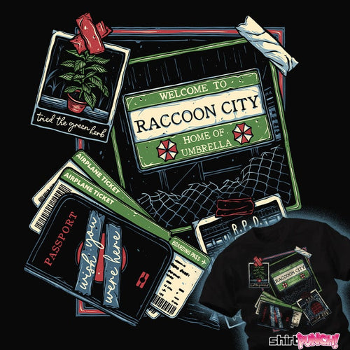 Daily_Deal_Shirts Travel To Raccoon City