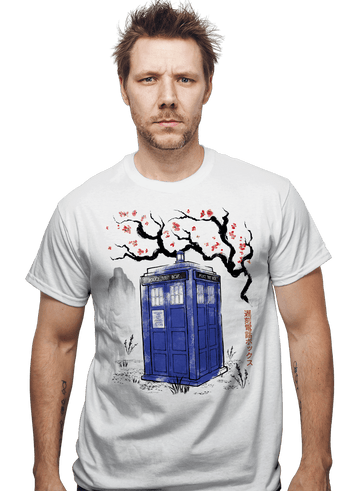 Daily_Deal_Shirts Police Box Sumi-E Police Box Sumi-E
