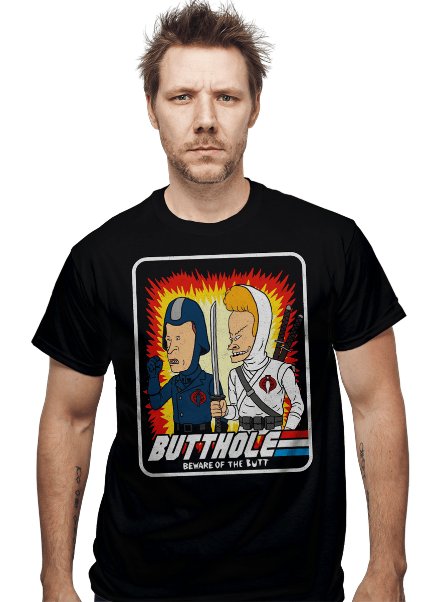 Beware Of The Butt - Nerdy T-Shirt by OPPPI | ShirtPunch