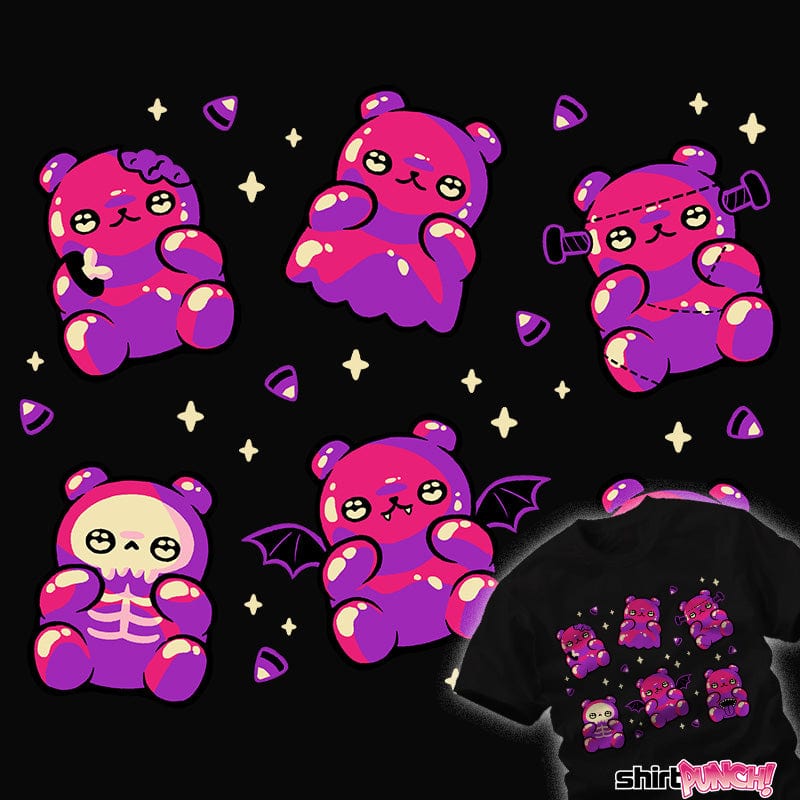 Halloween Gummy Bears Nerdy T-Shirt by xMorfina ShirtPunch