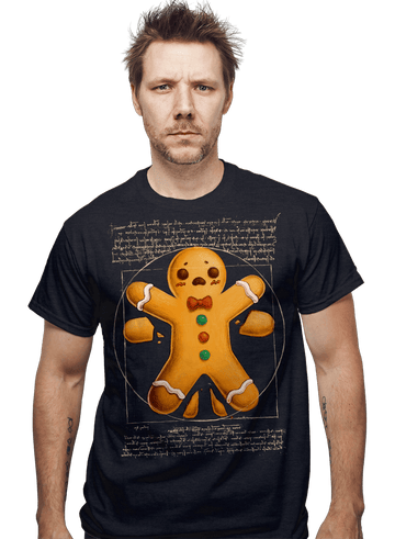 Daily_Deal_Shirts Vitruvian Gingerbread Man Vitruvian Gingerbread Man