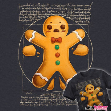 Daily_Deal_Shirts Vitruvian Gingerbread Man Vitruvian Gingerbread Man