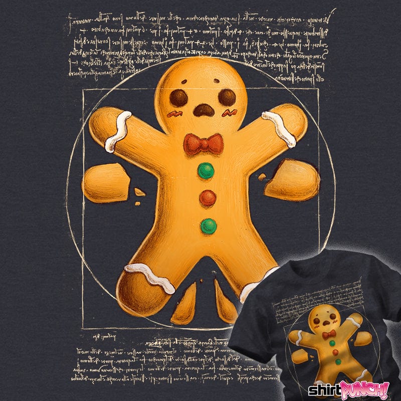 Daily_Deal_Shirts Vitruvian Gingerbread Man Vitruvian Gingerbread Man