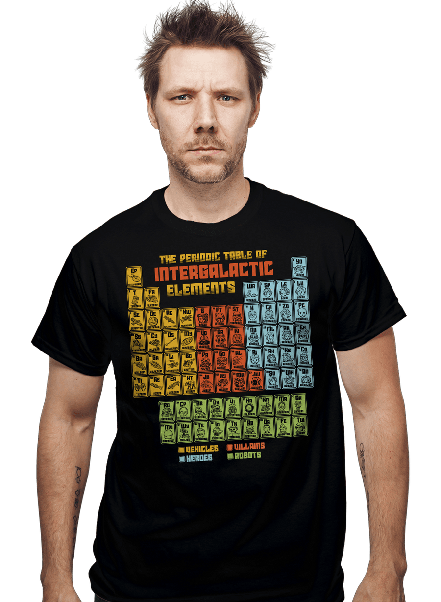 Shirts The Periodic Table of Intergalactic Elements The Periodic Table of Intergalactic Elements