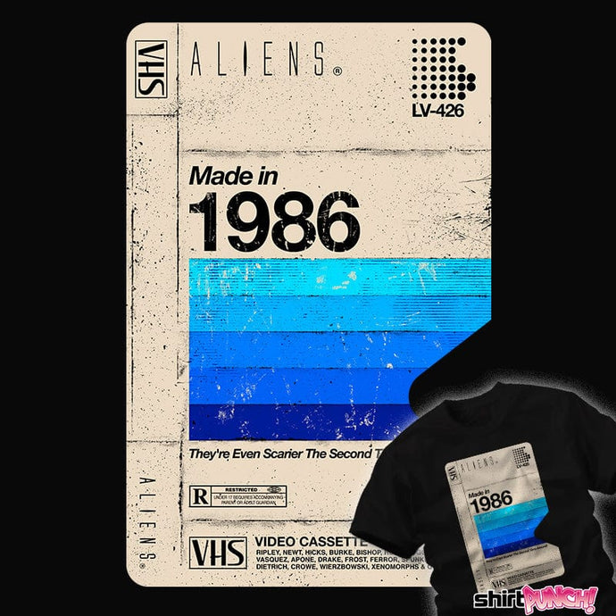 Daily_Deal_Shirts Aliens Tape 1986 Aliens Tape 1986