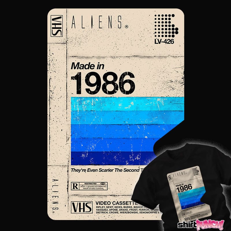 Daily_Deal_Shirts Aliens Tape 1986 Aliens Tape 1986