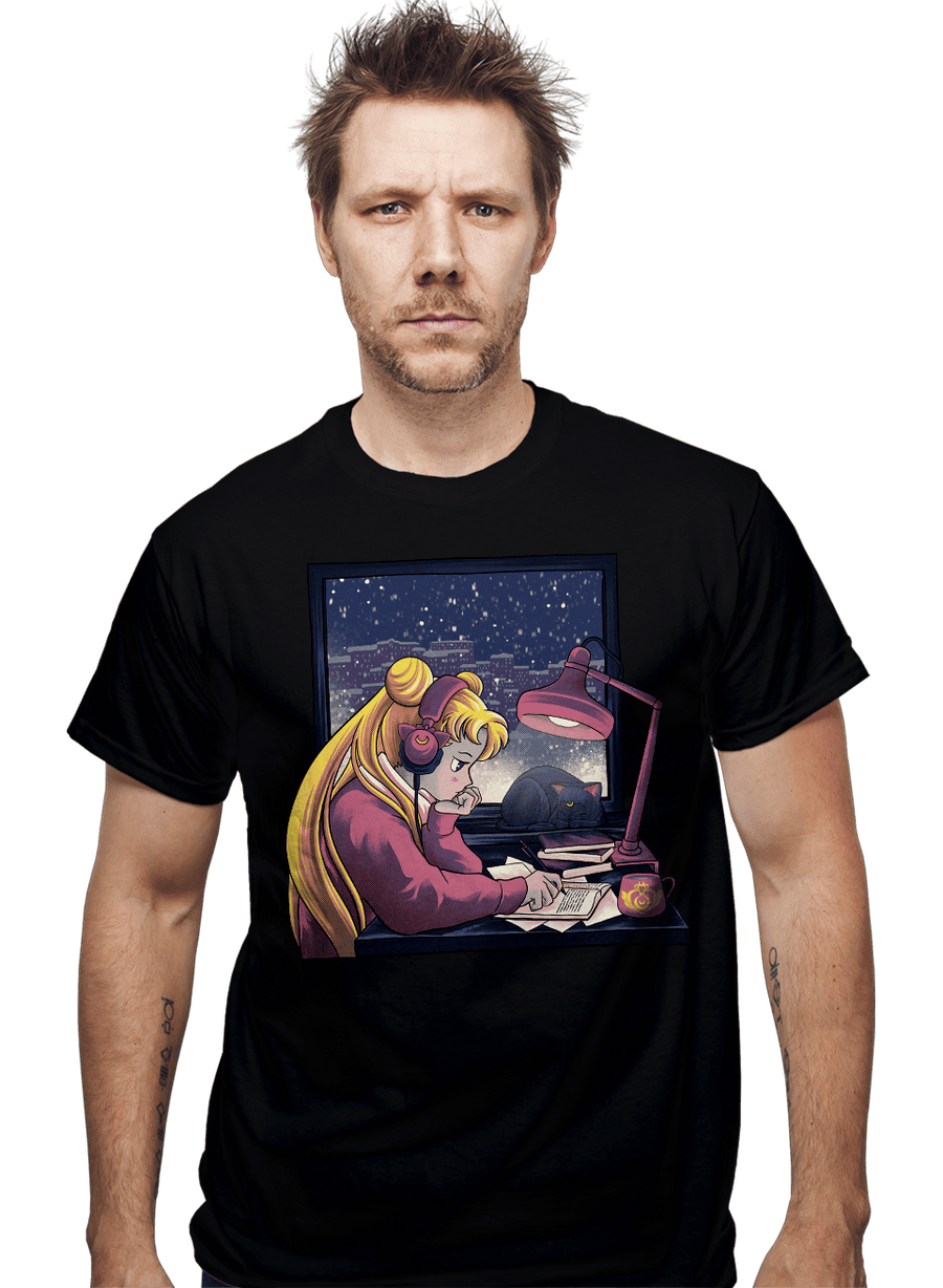 Daily_Deal_Shirts Lofi Moon Girl Lofi Moon Girl