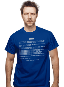 Daily_Deal_Shirts Blue Screen Of Exhaustion Blue Screen Of Exhaustion