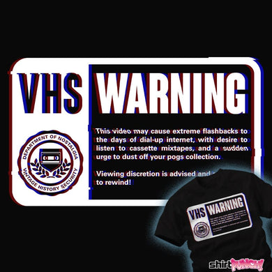 Shirts VHS Nostalgia Warning VHS Nostalgia Warning