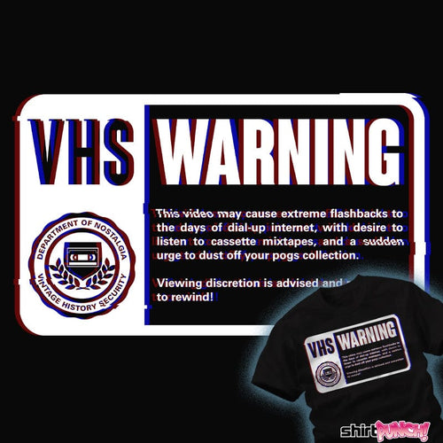 Shirts VHS Nostalgia Warning VHS Nostalgia Warning