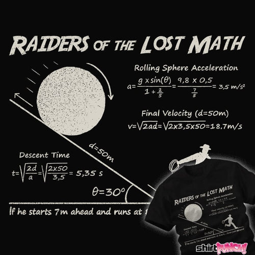 Daily_Deal_Shirts Raiders Of The Lost Math Raiders Of The Lost Math