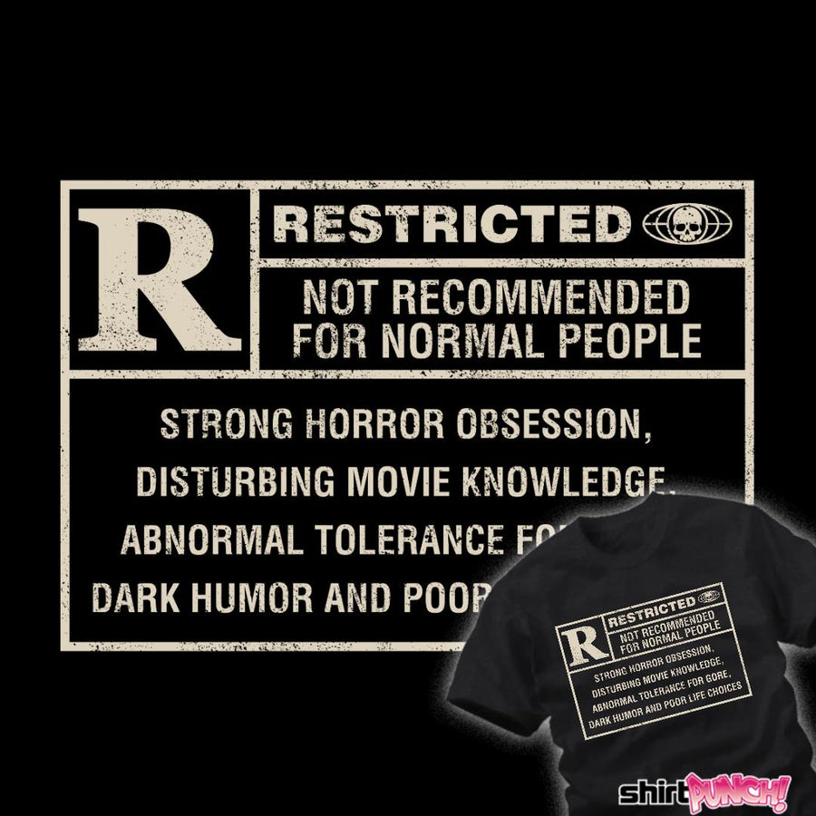 Restricted Horror Label