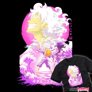 gear 5 t shirt Great Wave Luffy Gear 5 - Nerdy T-Shirt by HyperTwenty