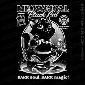 Shirts Magnets / 3"x3" / Black Magical Black Cat Girl