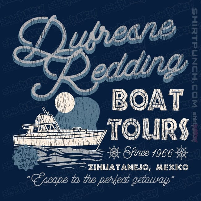 Secret_Shirts Magnets / 3"x3" / Navy Drufresne Redding Boat Tours