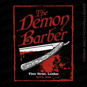 Daily_Deal_Shirts Magnets / 3"x3" / Black The Demon Barber.