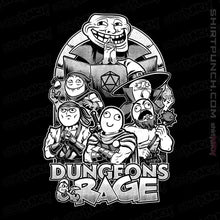 Load image into Gallery viewer, Daily_Deal_Shirts Magnets / 3&quot;x3&quot; / Black Dungeons &amp; Rage
