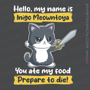 Daily_Deal_Shirts Magnets / 3"x3" / Charcoal Inigo Meowntoya