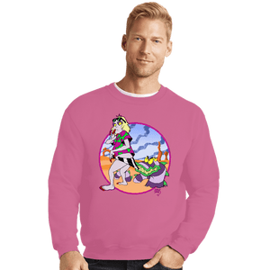 Daily_Deal_Shirts Crewneck Sweater, Unisex / Small / Azalea Beetletone