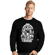 Load image into Gallery viewer, Daily_Deal_Shirts Crewneck Sweater, Unisex / Small / Black Dungeons &amp; Rage

