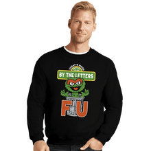 Load image into Gallery viewer, Daily_Deal_Shirts Crewneck Sweater, Unisex / Small / Black Grouchy Letters
