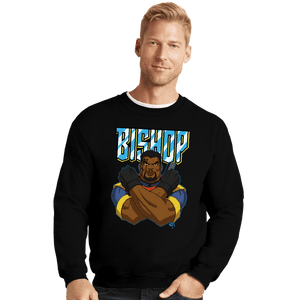 Daily_Deal_Shirts Crewneck Sweater, Unisex / Small / Black Bishop 97