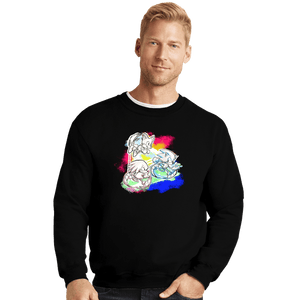 Daily_Deal_Shirts Crewneck Sweater, Unisex / Small / Black Vivid Velocity