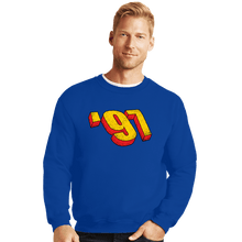 Load image into Gallery viewer, Daily_Deal_Shirts Crewneck Sweater, Unisex / Small / Royal Blue &#39;97
