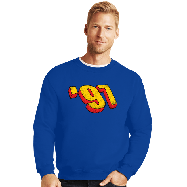Daily_Deal_Shirts Crewneck Sweater, Unisex / Small / Royal Blue '97