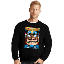 Load image into Gallery viewer, Secret_Shirts Crewneck Sweater, Unisex / Small / Black X EYES
