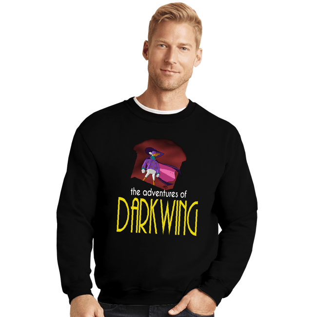 Secret_Shirts Crewneck Sweater, Unisex / Small / Black Darkwing Animated Series