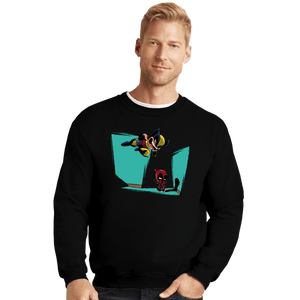 Daily_Deal_Shirts Crewneck Sweater, Unisex / Small / Black Gotcha!