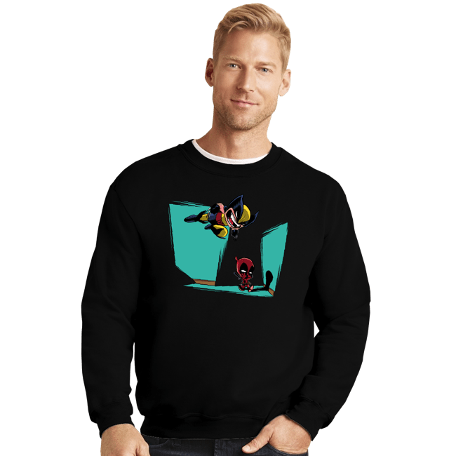 Daily_Deal_Shirts Crewneck Sweater, Unisex / Small / Black Gotcha!