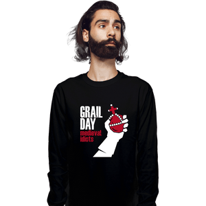 Daily_Deal_Shirts Long Sleeve Shirts, Unisex / Small / Black Medieval Idiots