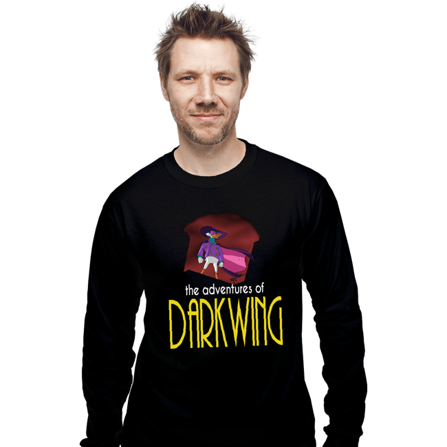 Secret_Shirts Long Sleeve Shirts, Unisex / Small / Black Darkwing Animated Series