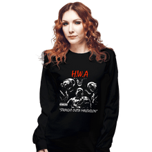 Load image into Gallery viewer, Daily_Deal_Shirts Long Sleeve Shirts, Unisex / Small / Black HWA - Straight Outta Malevelon
