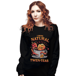 Daily_Deal_Shirts Long Sleeve Shirts, Unisex / Small / Black D20 Tea Time