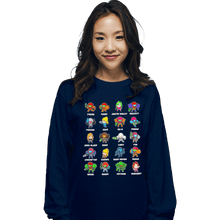Load image into Gallery viewer, Secret_Shirts Long Sleeve Shirts, Unisex / Small / Navy The Many Suits Of Samus!
